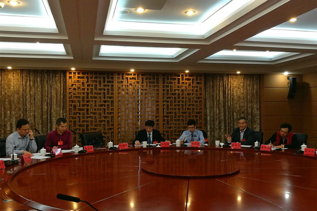 南海区政协十三届二次会议开幕，广东珠江开关董事长张柏成出席并参与分组讨论